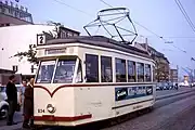 キール市電の車両基地で製造された「ストランペルマックス」（1964年撮影）