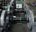 歯車箱付の動軸。205系電車用