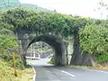 国鉄長倉線跨道橋・茂木町小萩・栃木県道27号那須黒羽茂木線（2007年5月撮影）