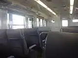 車内の転換クロスシート（2007年8月12日）