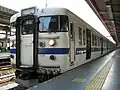 403系K519編成前面強化改造施工後でアンチクライマー装着