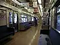 体質改善40N試作車車内下部空洞化片持ち式座席