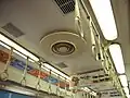 カバー取付扇風機ラインデリア化省略車