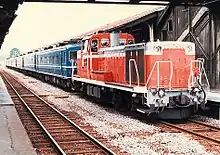 上り急行「天北」 (1986年 名寄駅)