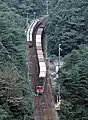 シーサス・クロッシングポイントがあった頃の坪尻駅(1983年)