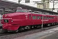 ボンネットタイプの「にちりん」（1992年8月 大分駅）