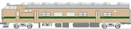 上 - クハネ581形(改造前)下 - クハ715形(改造後)塗色変更・扉増設・一部側窓をユニットサッシ化。