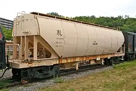 ホキ2200形の保存車、オホキ22262007年7月、小樽市総合博物館
