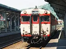 急行「はしだて」（舞鶴線西舞鶴駅 1988年）