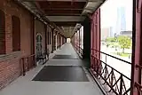 2号館のベランダ