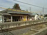 2番線ホームから見た旧駅舎(2004年3月)