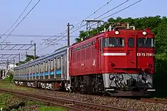 ED75 759（2023年5月18日 五百川駅 - 本宮駅間）