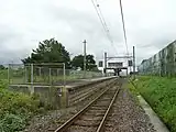構内（2007年9月、踏切から）