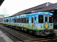 旧塗装時代のPOKÉMON with YOU トレイン(2012年12月22日 / 気仙沼駅)
