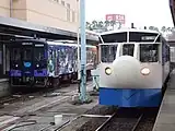 停車中のホビートレイン(2015年9月)