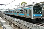 2番のりばに停車中の205系（2019年4月）