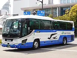仙台 - 首都圏線(仙台・羽田号)に使用される3列シート車両