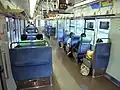 2500番台1次車の車内（座席モケット変更後）