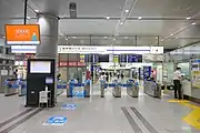 新幹線南乗換改札（2021年7月）