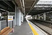 在来線4番線ホーム（2024年1月）