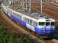 115系三次新潟色（2006年10月、東新潟駅 - 大形駅間）