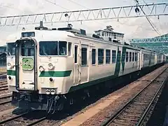 169系急行「かもしか」新急行色
