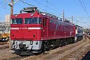 EF81 80「北斗星」牽引機（2021年3月 田端運転所）