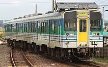 久留里線で運用されていたキハ38 2 久留里線色（横田駅、2012年）