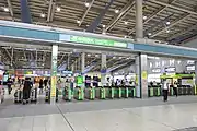 中央改札（2021年6月）