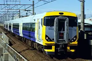 E257系による「さざなみ」(2005年7月 舞浜駅 - 葛西臨海公園駅間)