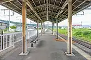 2番線ホーム(2022年7月)