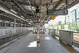 1番線ホーム(2022年8月)