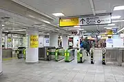 JR・東急連絡改札（2023年3月）