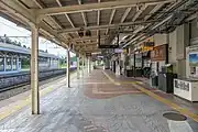 1番線ホーム(2022年7月)