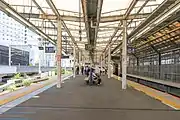 ホームを共有していた時の3・4番線（横須賀線）ホーム（2022年6月）