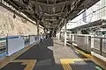 11・12番線（山手・京浜東北線）ホーム（2024年3月）