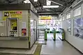 出口専用臨時改札（2022年12月）