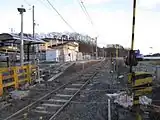 運休当時の駅構内（2012年12月）