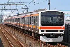 武蔵野線用の209系500番台（2021年10月6日 越谷レイクタウン駅）