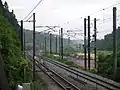 東北本線側の接続線の様子（2014年8月撮影）