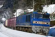 JR貨物に売却された504号機（2017年2月 / 長鳥駅 - 塚山駅間）