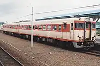 キハ56 213(2両目はキハ56 214)釧網本線標茶駅