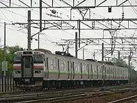 731系同士の6両併結編成(2008年7月28日 / 苗穂 - 白石)