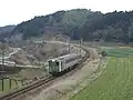 筑前内野駅 - 筑前山家駅間の冷水峠を越える、原田線で運行されていたキハ31形