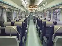 車内の様子(モハ811)