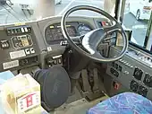 エルガミオの運転席