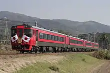唐津線のお召し列車（2006年10月30日撮影）
