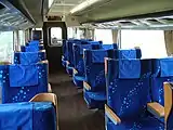 8000系リニューアル車グリーン車の様子