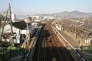 構内(2007年12月、神前方より)