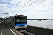 かさ上げ前の様子（陸前大塚駅 2007年）